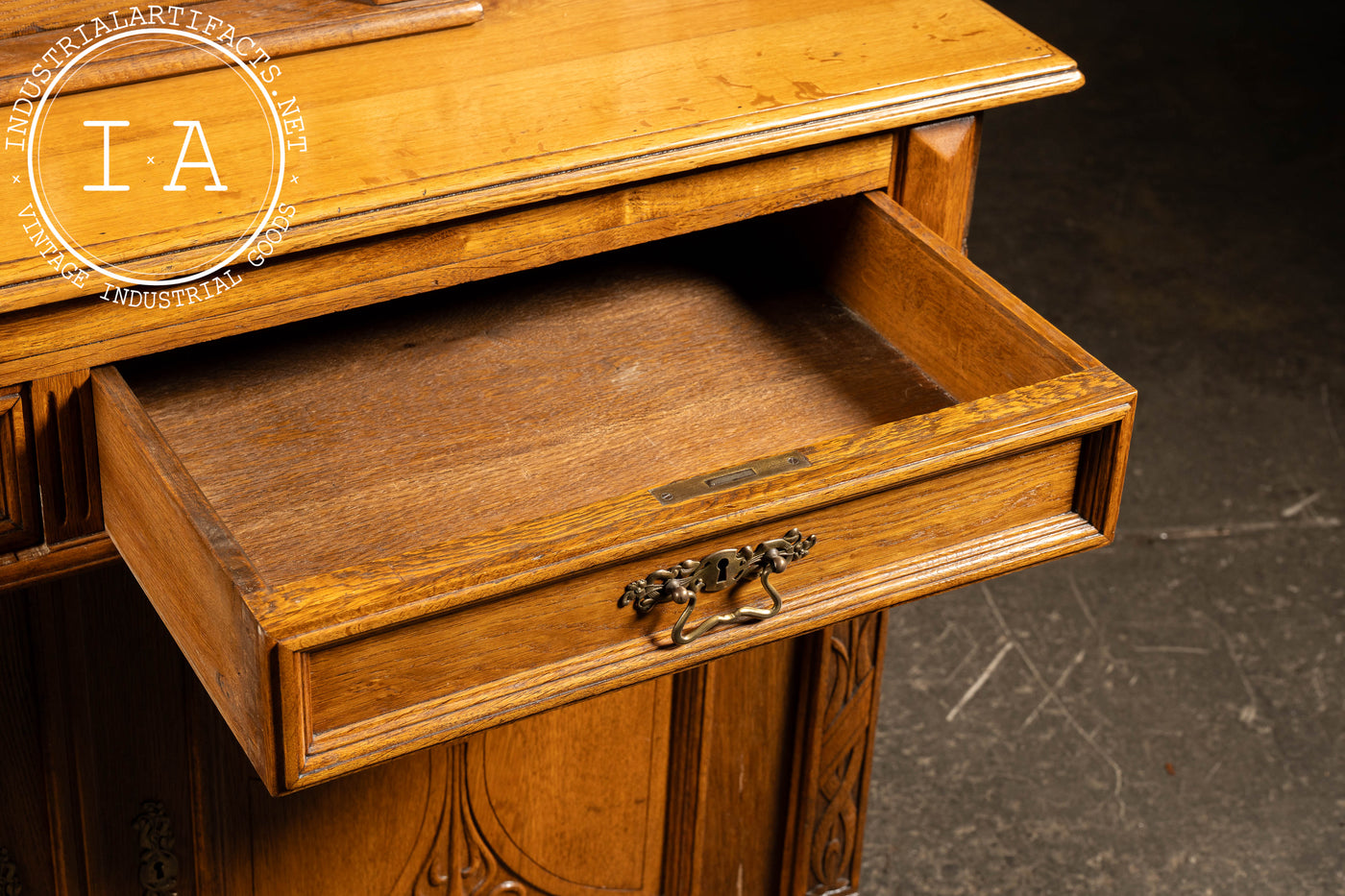 c. 1872 German Gothic Revival Parlor Cabinet