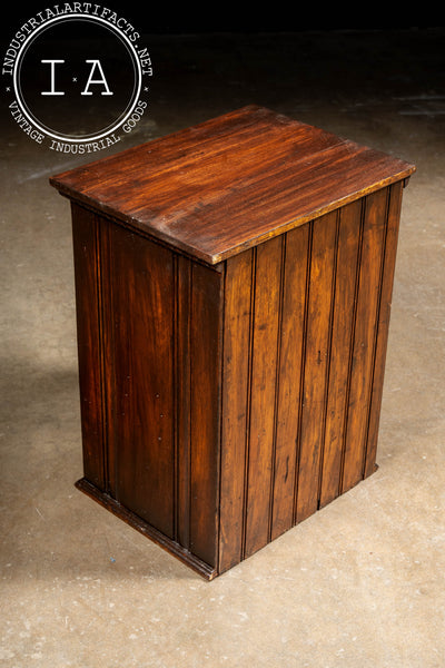 Late 19th Century Oak Tramp Art Screw Cabinet by J. D. Warren