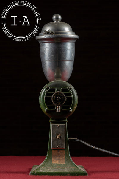 Vintage Cast Iron & Aluminum Electric Coffee Grinder by Holwick
