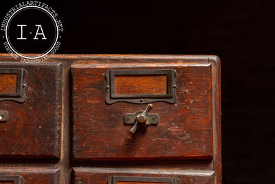 Early 20th Century 6-Drawer Oak Card Catalog