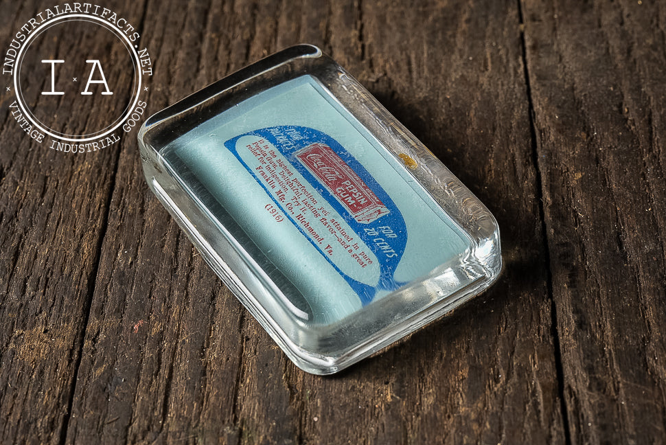 Antique Coca-Cola Pepsin Gum Paperweight