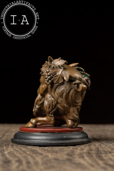 Late 19th Century Figural Roman-Inspired Satyr Inkwell