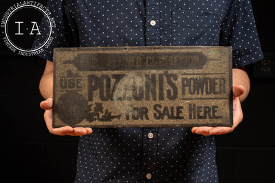 Early 20th Century TOC Pozzoni's Powder Sign