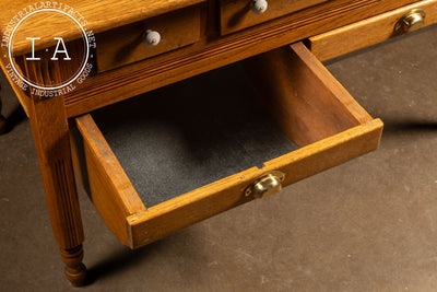 Early 20th Century Oak Baker's Table