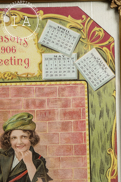 Framed 1906 Advertising Calendar – Heydt Bakery Company, St. Louis