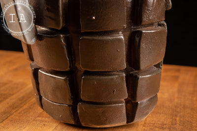 Vintage Handmade Grenade Sculpture