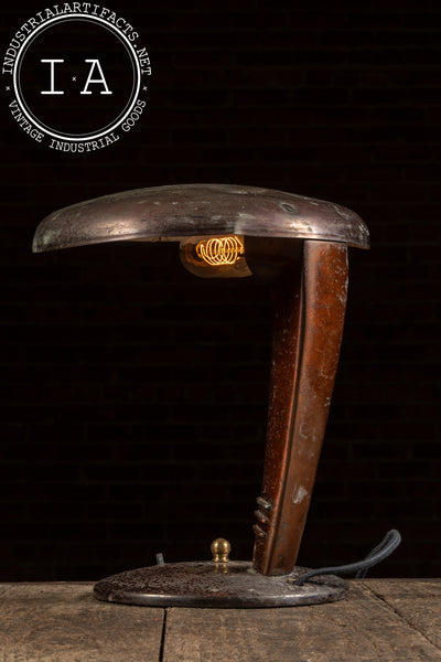 c. 1930 Faries Eye-Saver Cobra Table Lamp
