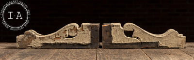 Pair of Antique Wooden Architectural Corbels