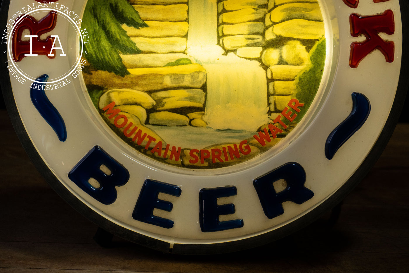 Vintage Rolling Rock Lighted Sign