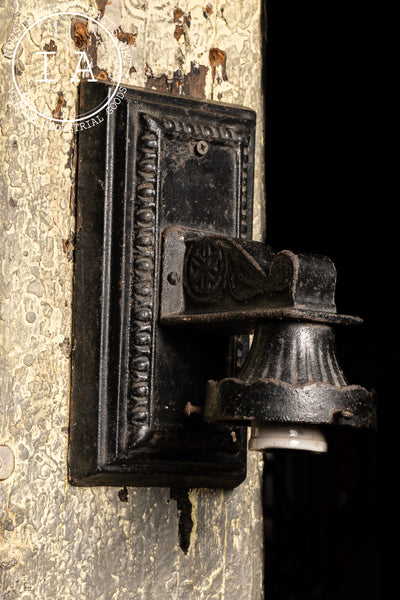 Antique Cast Iron Electric Wall Sconce