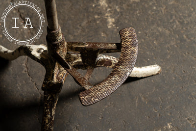 Early 20th Century Chippy Adjustable Dental Stool