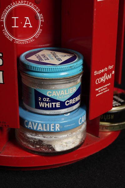Vintage Revolving Boot Polish Display by Kiwi