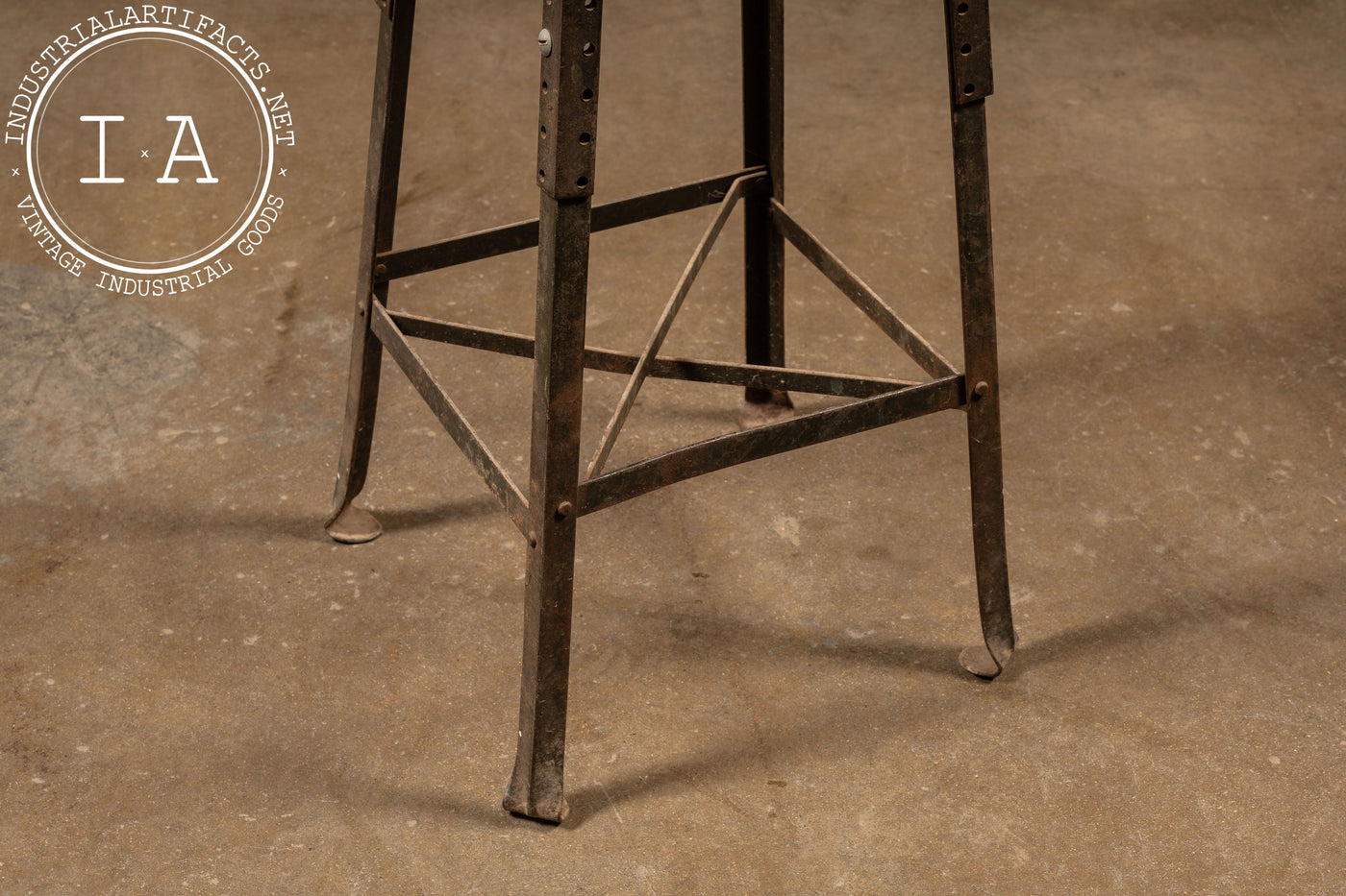 Antique Industrial Stool