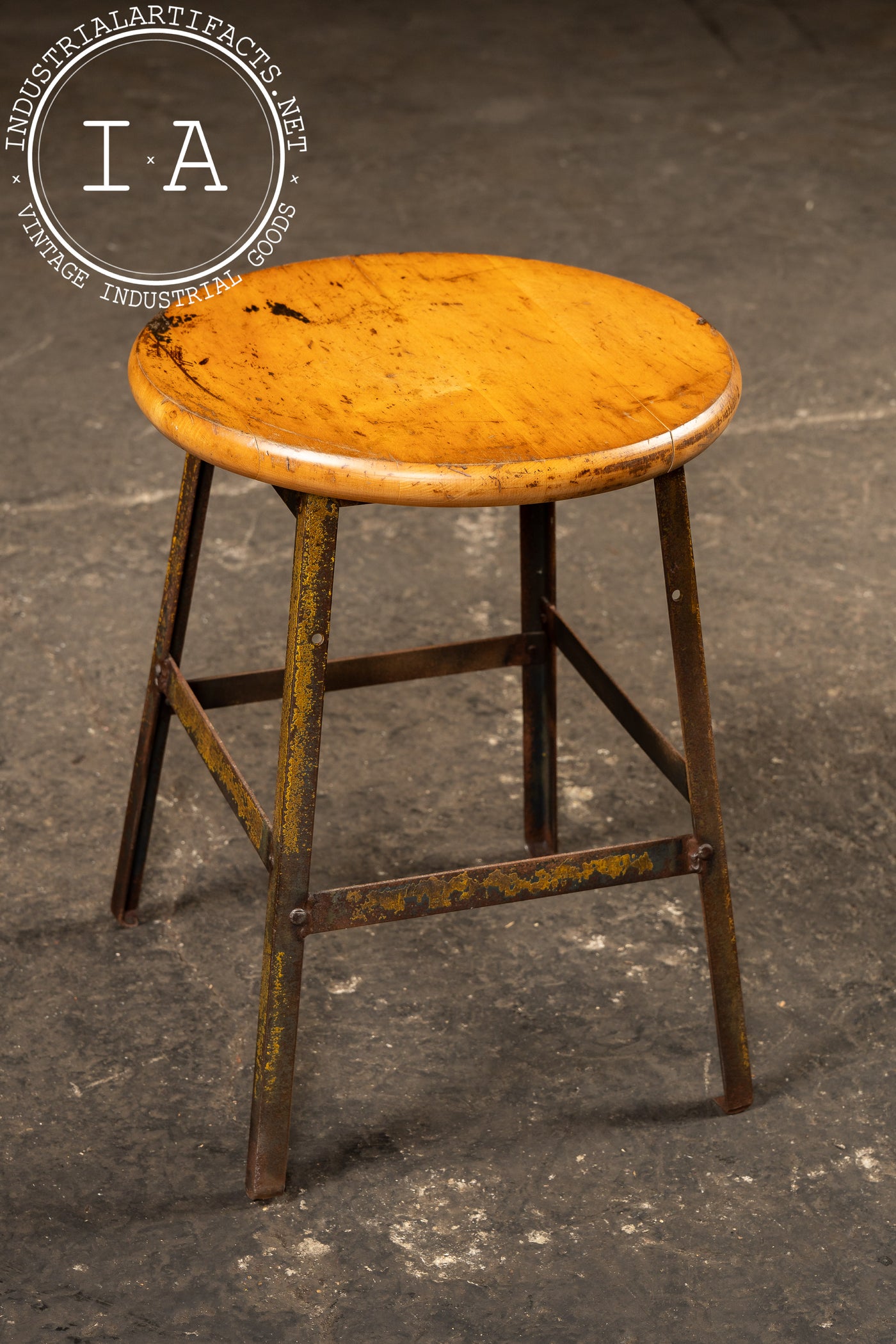 Mid-Century Pollard Bros. Shop Stool