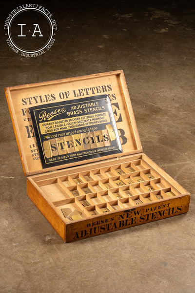 Mid 19th Century Adjustable Stencil Kit