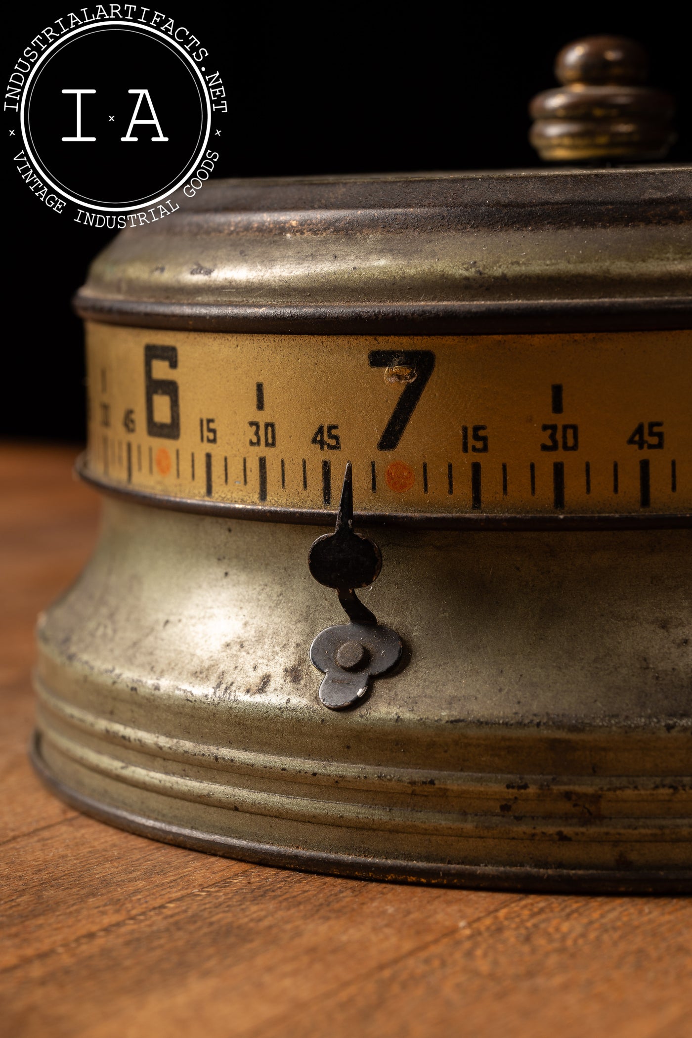 c. 1930 Lux Mystery Rotary Tape Measure Clock