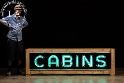 Vintage "Cabins" SSP Neon Sign