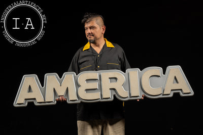 Vintage Dimensional "AMERICA" Cast Composite Wall Sign