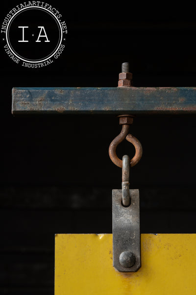 Vintage Lake Mills Cleaners Painted Tin Sign on Bracket