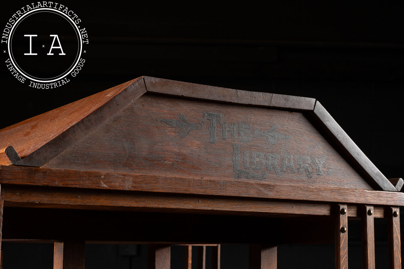 Early 20th Century Mission Style Wooden Bookcase