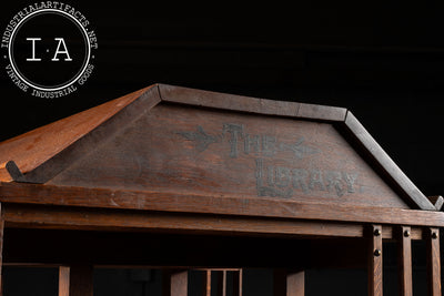 Early 20th Century Mission Style Wooden Bookcase