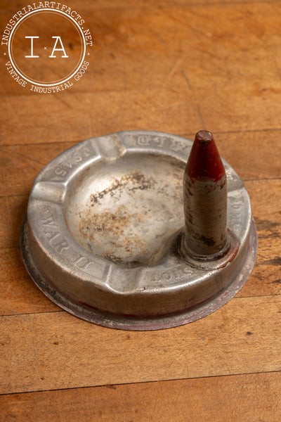 Vintage 20mm Shot WWII Ashtray