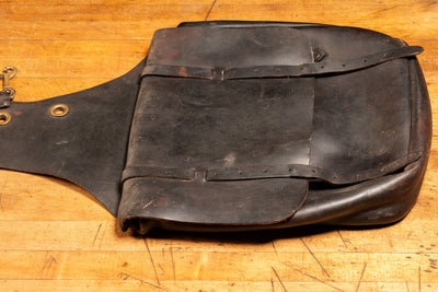 Vintage Roughout Leather Saddlebags