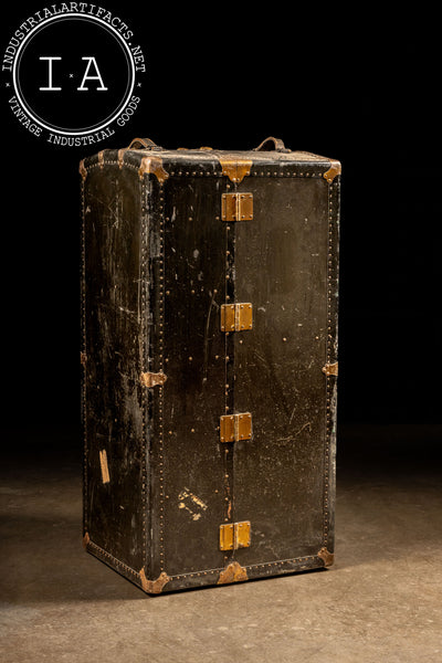 Early 20th Century Wardrobe Steamer Trunk