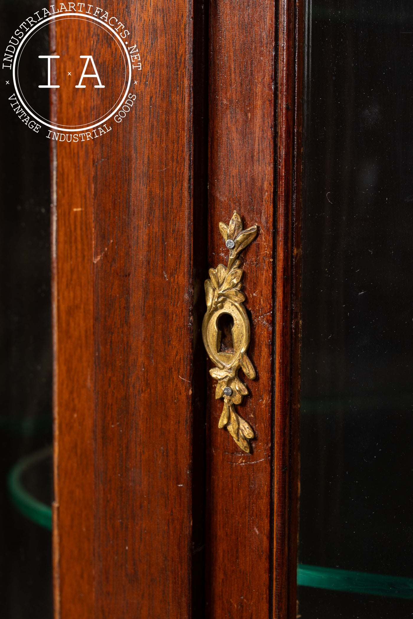 Louis XVI Style Mahogany Curio Cabinet