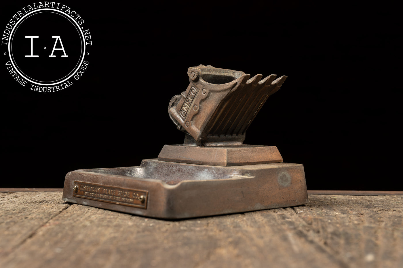 Vintage Cast Brass Ashtray by American Brake Shoe Co. (AMSCO)