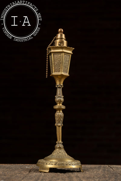 Antique Brass Street Lamp Table Lighter