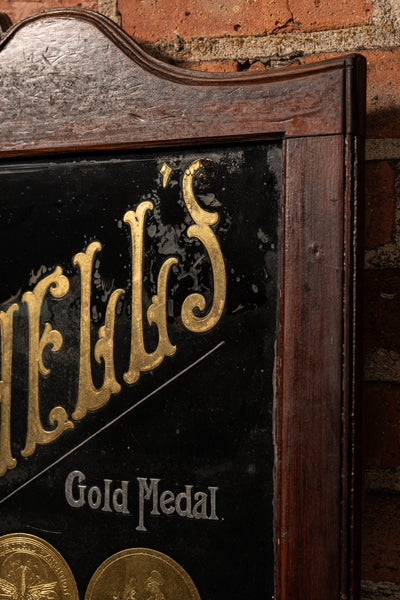Early Reverse On Glass Gold Leaf Painted Mitchell's Cigarettes Sign