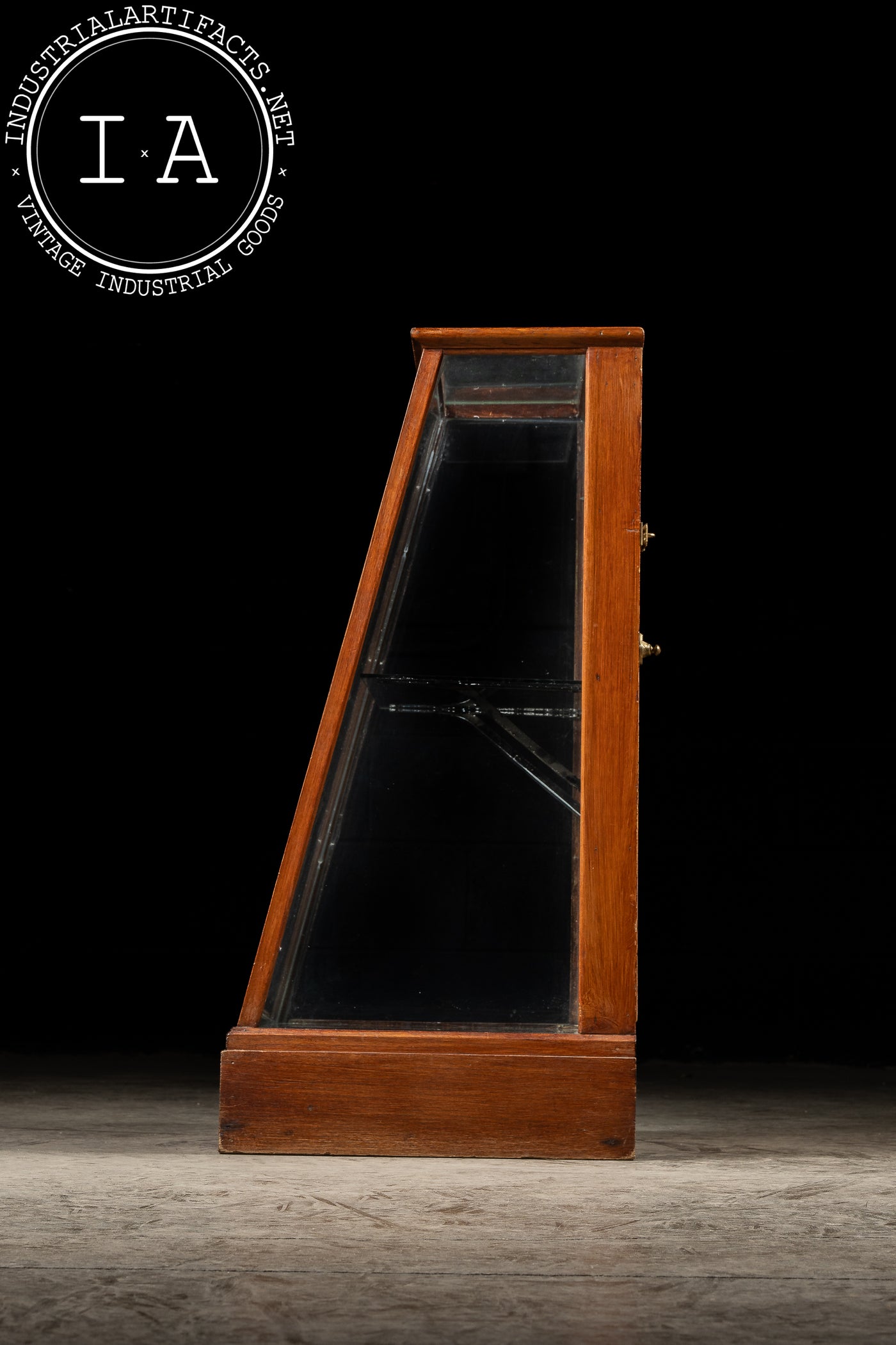 Early 20th Century Show Case with Mirrored Base