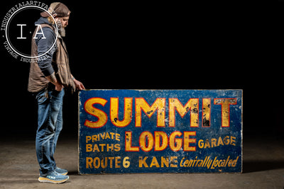 Summit Lodge Wooden Sign