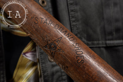 Early 20th Century Star Brand Shoes Soft Ball Bat