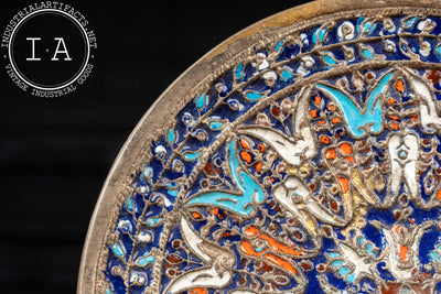 Vintage Cloisonné Enamel Hanging Plate