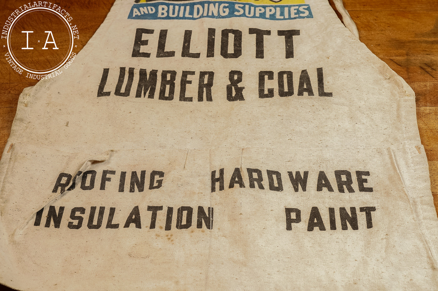 Vintage Elliott Lumber and Coal Apron