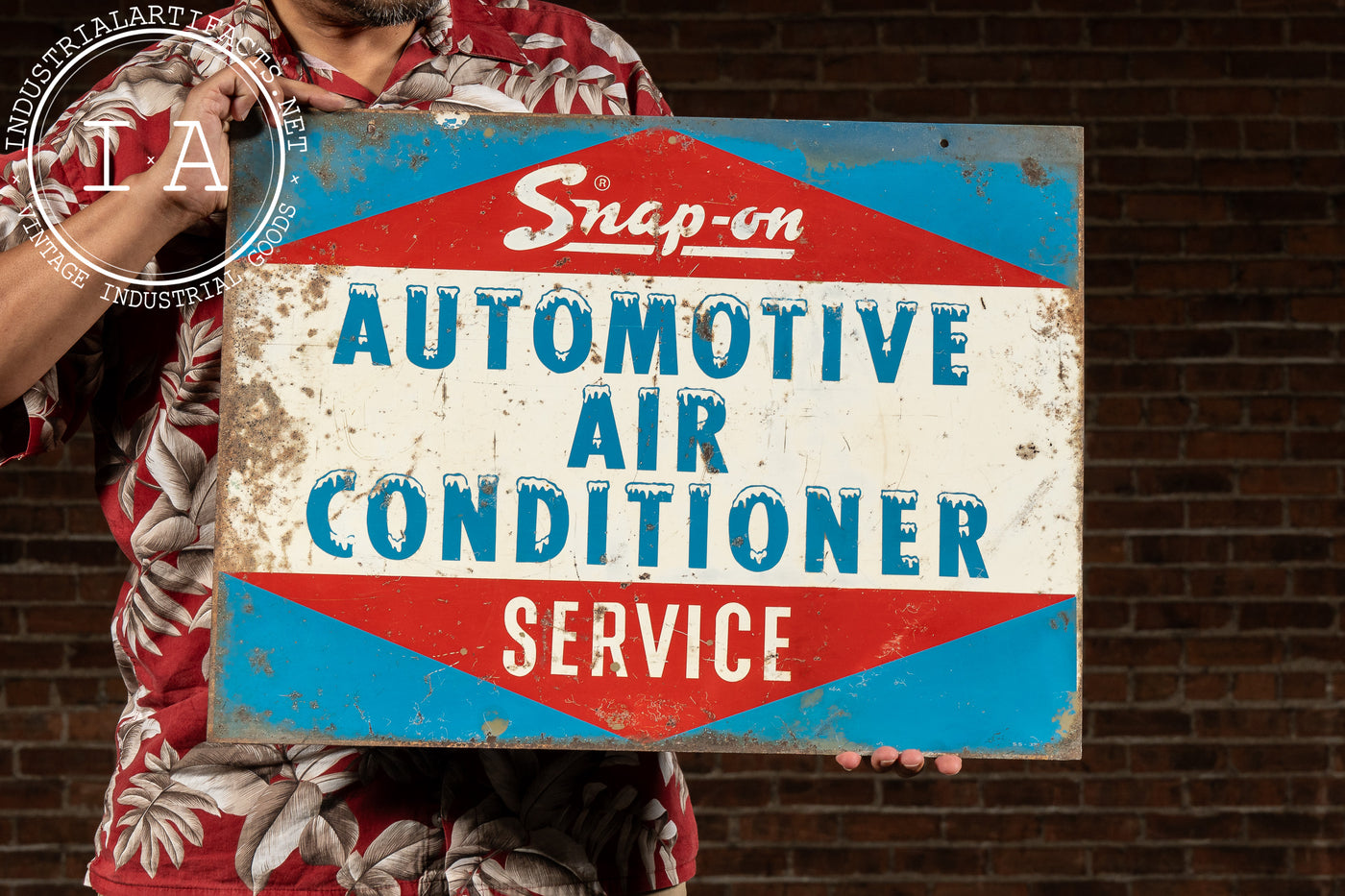 Vintage Snap-on Automotive Air Conditioner Service Sign