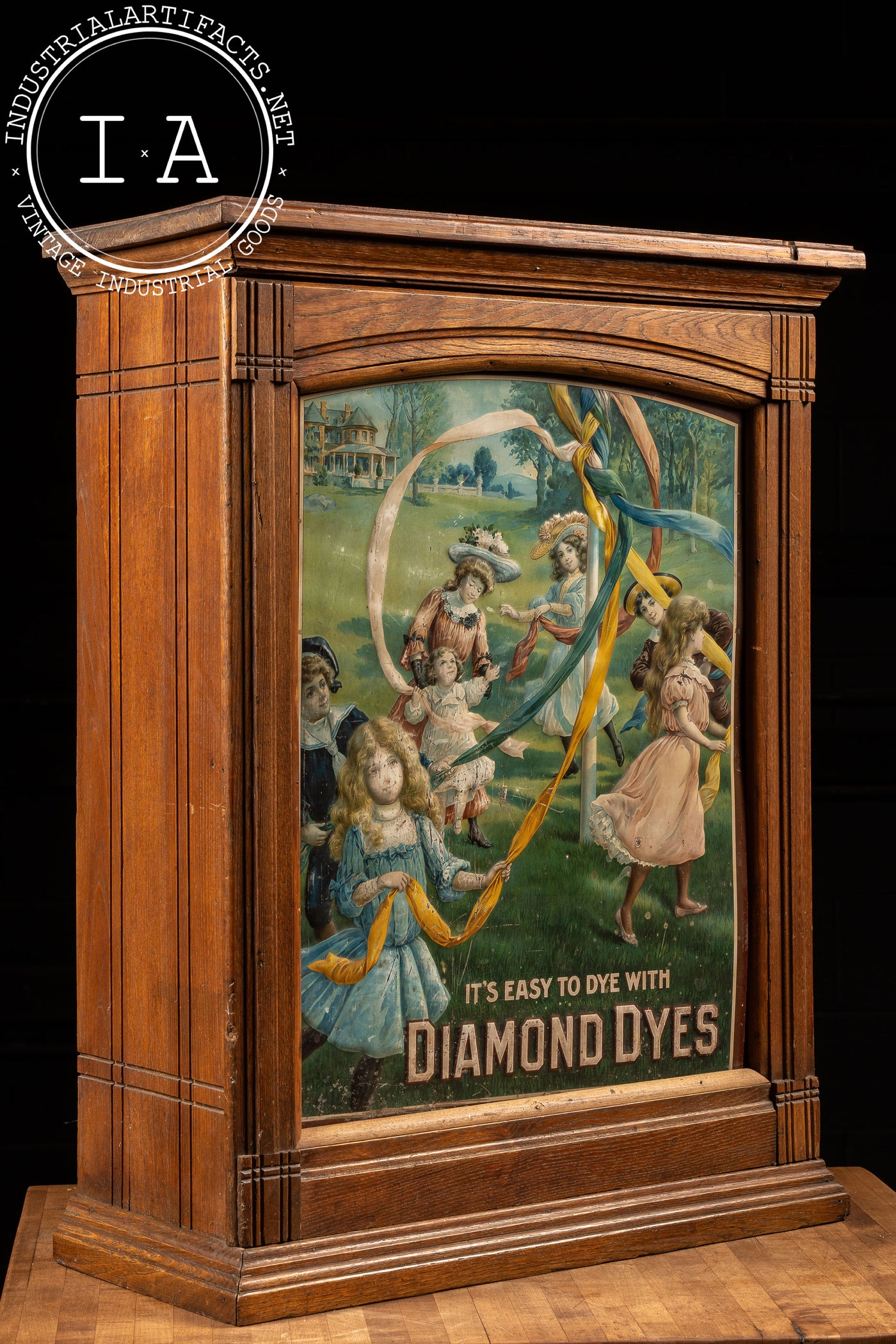 Early 20th Century Diamond Dyes Cabinet