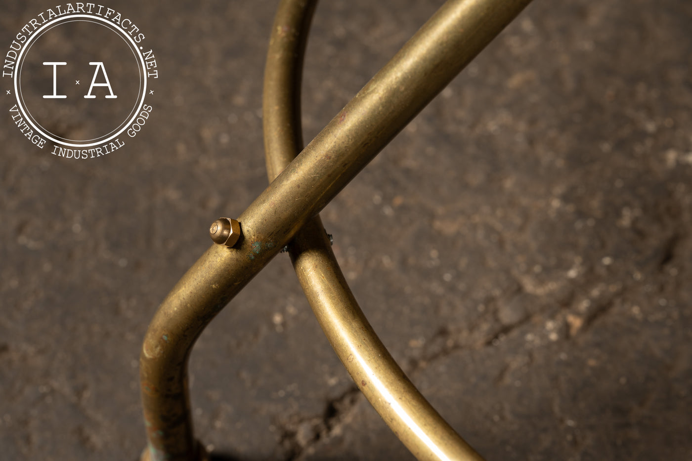 c. 1920 Brass Art Deco Coat Tree