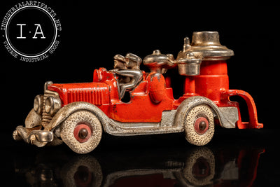 Vintage Hubley Two-Man Fire Pumper Truck