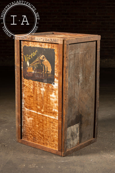 Early 20th Century Victor Phonograph Shipping Crate from Egerman & Randolph