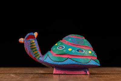 Vintage Snail Alebrije Mexican Folk Art