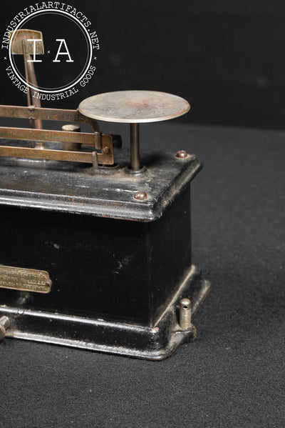 Antique Scientific Balance Scale with Weights