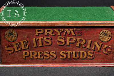 Antique Prym Advertising Countertop POS Cabinet