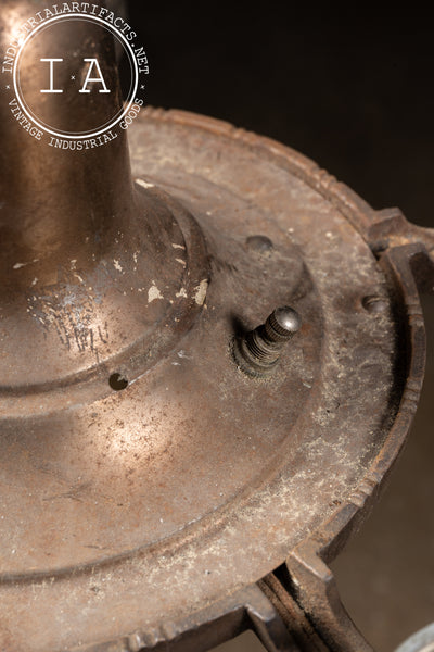 Five-Socket Nickel-Plated Art Deco Lighting Fixture