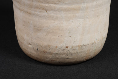 c. 1910s W. D. Suggs 4-Gallon Stoneware Churn with Lid and Dasher