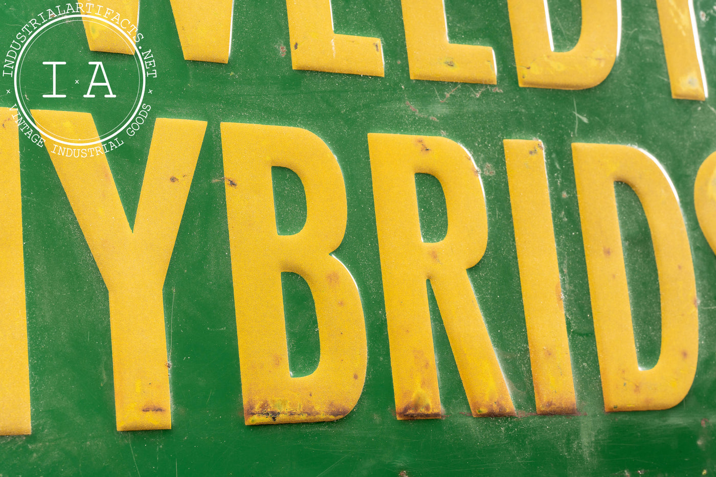 Vintage Reflective Tweedy Hybrids Embossed Tin Sign