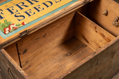 Early 20th Century Ferry's Seeds Shipping Crate