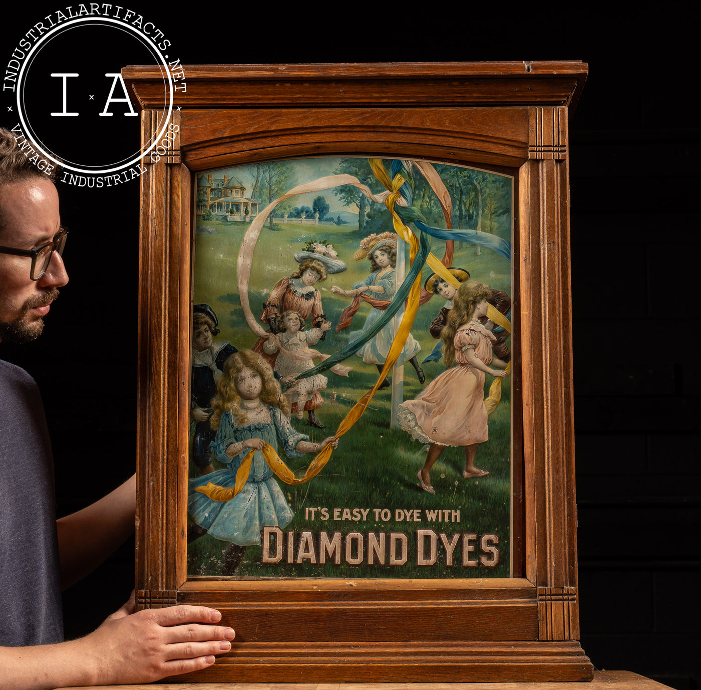 Early 20th Century Diamond Dyes Cabinet